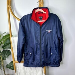 Vintage Polo Ralph Lauren Navy Windbreaker Jacket sz S/M